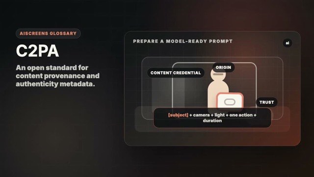 Visual example of C2PA