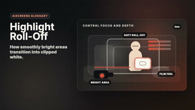 Visual example of Highlight Roll-Off