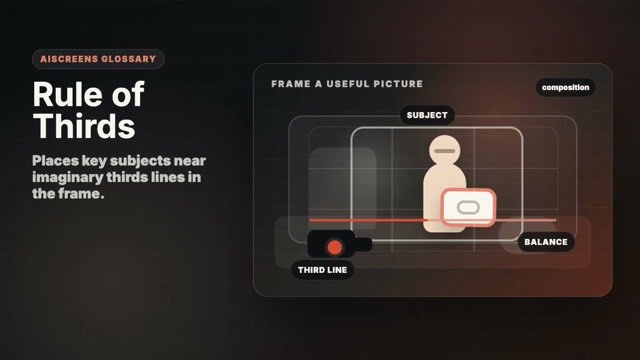Visual example of Rule of Thirds